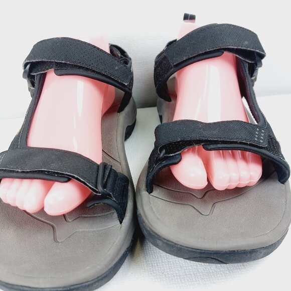 Teva Men\'s Black Gray Holliway Sport Outdoor Water Trekking Sandal Size 10 main image 13